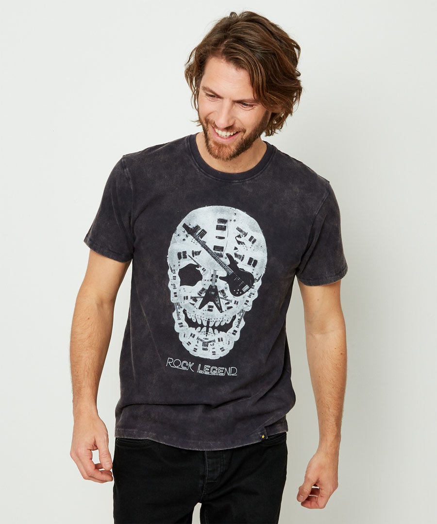 Joe Browns Mens Skull in Headphones T-Shirt